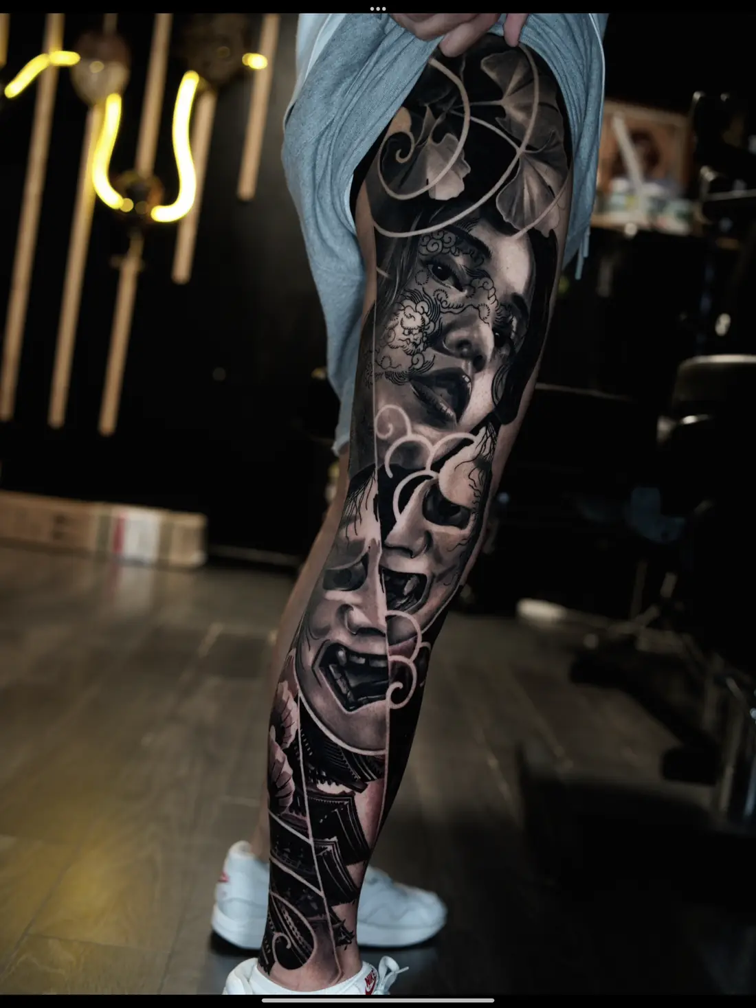 Tatouage réalisme noir et gris — sélection 6